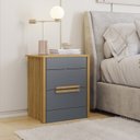 Ver imagem 1 de Mesa de Cabeceira 02 Gavetas Dhara