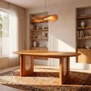 Ver imagem 1 de Mesa de Jantar Oval 8 Lugares 210cm Tali CabeCasa MadeiraOriginals Marrom Cinamomo