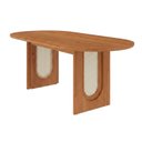 Ver imagem 3 de Mesa de Jantar Oval 8 Lugares 210cm Tali CabeCasa MadeiraOriginals Marrom Cinamomo