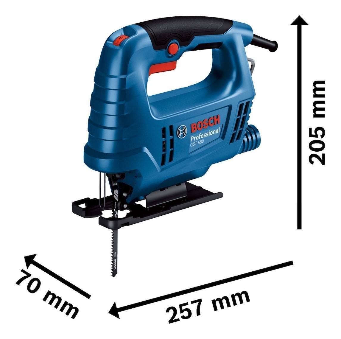 Serra Tico Tico Profissional Bosch Gst 680 500w Lâmina 220v - 3