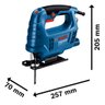 Serra Tico Tico Profissional Bosch Gst 680 500w Lâmina 220v - 3