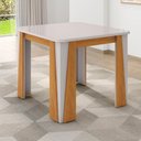 Ver imagem 4 de Kit Mesa de Jantar Opera com 4 Cadeiras Sinfonia em Linho Naturale/off White/cinza