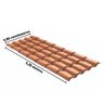 Kit com 5 Telhas Pvc Colonial 328x86cm Permatti - 2