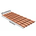 Ver imagem 2 de Kit 10 Telhas Colonial PVC 3,28x0,86cm 5 Ondas Permatti