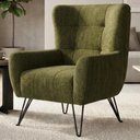 Ver imagem 5 de Poltrona Decorativa Malta Pes Ferro Linho Color Trend Tca 307 Moll