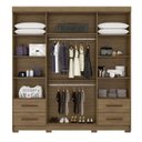 Ver imagem 2 de Guarda-roupa Vitorino 6 Portas e 4 Gavetas com Espelhos