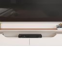 Ver imagem 3 de Painel para TV até 60 Polegadas 2 Portas Levi DJ Móveis Off White/Freijó