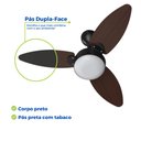 Ver imagem 5 de Ventilador Teto com Controle Remoto Dupla Face Funcão Timer