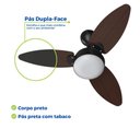Ver imagem 6 de Ventilador Teto com Controle Remoto Dupla Face Funcão Timer