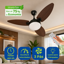 Ver imagem 1 de Ventilador Teto com Controle Remoto Dupla Face Funcão Timer