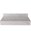 Ver imagem 4 de Bancada de Porcelanato para Banheiro Bless para Cuba de Apoio | Sobrepor 100cm Gold