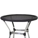 Ver imagem 2 de Mesa Ascoli em Alumínio Com o Tampo Tramado Para Cozinha, Edícula, Jardim e Piscina Trama Original