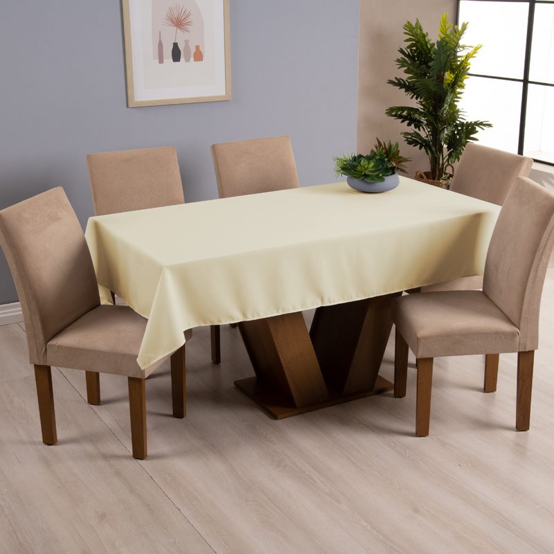 Toalha de Mesa Basic 8 Lugares 1 Pç - Palha