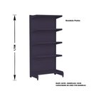 Ver imagem 3 de Gondola Centro 170 Amapa Flex Kit 9 Metros 2 Ponta Preto SPE - Amapá