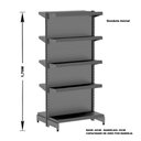 Ver imagem 2 de Gondola Centro 170 Amapa Flex Kit 9 Metros 2 Ponta Preto SPE - Amapá