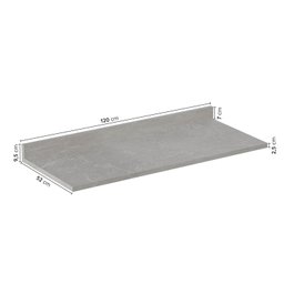 Tampo para Balcão de Pia 120cm a Arizona Cabecasa Madeiramadeira - 2