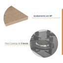 Ver imagem 3 de Tampo com Recorte Planejado para Cooktop 5 Bocas 80cm a Arizona CabeCasa MadeiraOriginals Marrom/Amadeirado