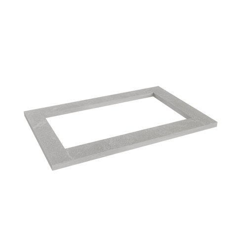 Tampo com Recorte Planejado para Cooktop 5 Bocas 80cm a Arizona CabeCasa MadeiraOriginals Cinza