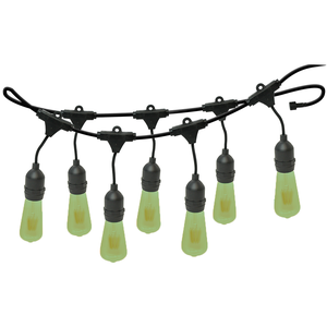 Varal de Luzes 30m Bivolt com 30 Lâmpadas Verde 127v Foxlux