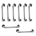 Ver imagem 1 de Alça de Apoio 30cm Barra Inox Kit 8 Unidades Deficiente Cadeirante Acessibilidade Idoso Banheiro Cor