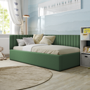 Ver imagem 1 de Kit 30 Cabeceiras de Cama Solteiro em L Box Modulada Estofada Autocolante 3,00mx45cm