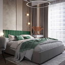 Ver imagem 6 de Kit 30 Cabeceiras de Cama Solteiro em L Box Modulada Estofada Autocolante 3,00mx45cm