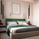 Ver imagem 4 de Kit 30 Cabeceiras de Cama Solteiro em L Box Modulada Estofada Autocolante 3,00mx45cm