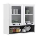 Ver imagem 6 de Conjunto Cozinha Modulada Itatiaia Balcão 2 Portas e Armário Aéreo Com Nicho Aço New Premium