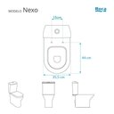 Ver imagem 3 de Assento Sanitário com Fechamento Lento Nexo Preto para Vaso Roca