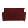 Sofá Namoradeira Pequeno 2 Lugares Imperial Suede Cor:vermelho Bordo - 3