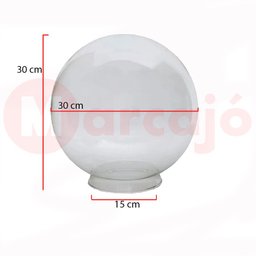Globo De Acrílico Transparente 15x30 Super Resistente - 2