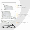 Ver mais imagens de Cadeira de Escritório Oficial Begonia Tela Mesh Ergonômica - Branco - 10