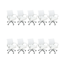 Ver imagem 1 de Cadeira de Escritório Oficial Begonia Tela Mesh Ergonômica - Branco - 10