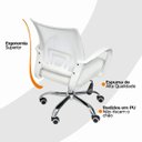 Ver imagem 7 de Cadeira de Escritório Oficial Begonia Tela Mesh Ergonômica - Branco - 10