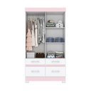 Ver imagem 6 de Guarda-roupa 2 Portas Deslizantes 4 Gavetas com Espelho B25