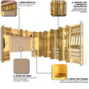Ver imagem 7 de Modulado com 16 Portas 430,6cm x 240cm 100% MDF Innova Bege/Off White