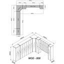 Ver imagem 4 de Modulado com 16 Portas 430,6cm x 240cm 100% MDF Innova Bege/Off White