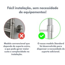 Torneira Gourmet Flexível Dourada Parede Cozinha Água Fria - 3