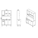 Ver imagem 3 de Cozinha Compacta 6 Portas 1 Gavetas 2 Nichos Nápoles - Itatiaia Cinamomo/off White