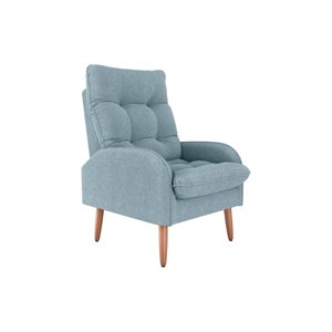 Poltrona Decorativa Nantes Boucle Azul F-495