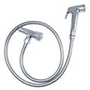 Ver imagem 3 de Ducha Higienica Chuveirinho Banheiro Box Mangueira Cromada Flexivel Completo Suporte Casa Lavabo