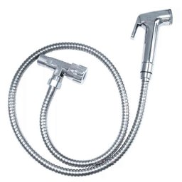 Ducha Higienica Chuveirinho Banheiro Box Mangueira Cromada Flexivel Completo Suporte Casa Lavabo - 3