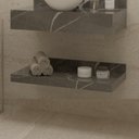 Ver imagem 1 de Prateleira de Vidro para Banheiro 80cm Unique Calacata