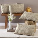 Ver imagem 1 de Almofadas Cheias Aveline 60cm X 30cm 04 Peças - Caqui Bia Enxovais
