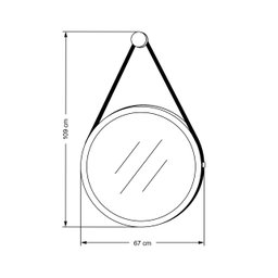 Aparador e Mesa de Centro Rebeca Com Espelho Adnet 67cm C05 White/Freijó - Mpozenato - 6
