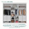 Guarda-roupa Casal 6 Portas 8 Gavetas Florianópolis 100% MDF  - 5