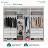 Guarda-roupa Casal 6 Portas 8 Gavetas Florianópolis 100% MDF  - 4
