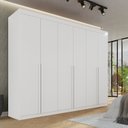 Ver imagem 1 de Guarda-roupa Casal 6 Portas 8 Gavetas Florianópolis 100% MDF 