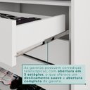 Ver mais imagens de Guarda-roupa Casal 6 Portas 8 Gavetas Florianópolis 100% MDF 