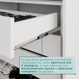 Guarda-roupa Casal 6 Portas 8 Gavetas Florianópolis 100% MDF  - 8